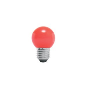 Lámpara LED tipo bulbo G45 1 W color rojo caja Volteck 46029