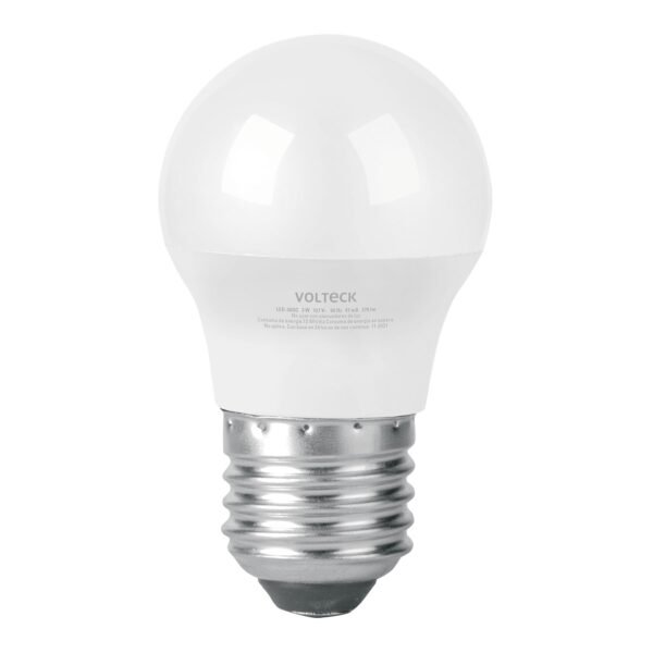 Lámpara LED G45 3 W (equiv. 25 W) luz cálida blíster Volteck 46855