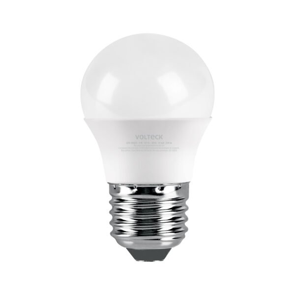 Lámpara LED G45 3 W (equiv. 25 W) luz cálida caja Volteck 47543