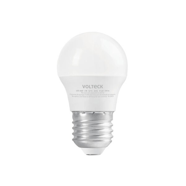 Lámpara LED G45 3 W (equiv. 25 W) luz de día blíster Volteck 46854