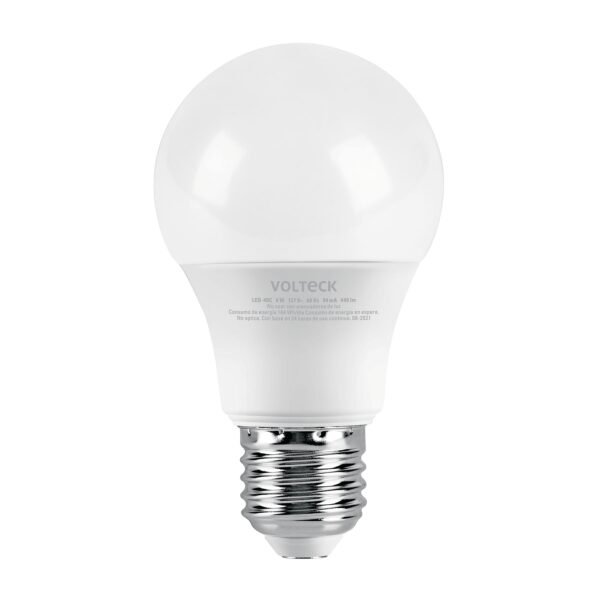 Lámpara LED A19 6 W (equiv. 40 W) luz cálida blíster Volteck 46857