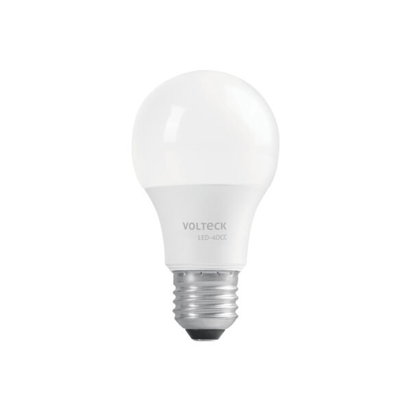 Lámpara LED tipo bulbo A19 6 W luz cálida caja Volteck 47545