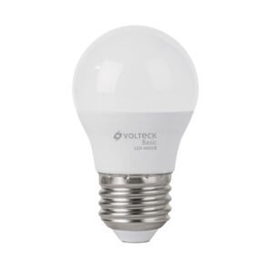 LED-40GCB.jpg Lámpara LED G45 5 W (equiv. 40 W) luz cálida caja Basic 27163