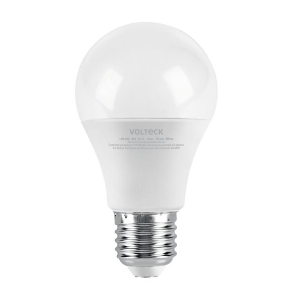 Lámpara LED A19 9 W (equiv. 60 W) luz cálida blíster Volteck 46859