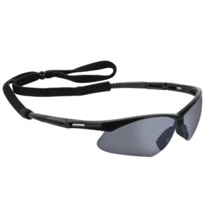 Lentes seguridad espejo plata c/cordón ajustable Sport 15182