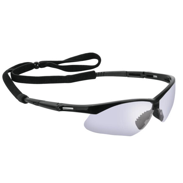Lentes seguridad espejo azul c/cordón ajustable Sport 15184