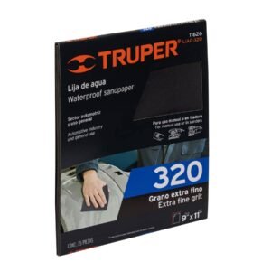 LIAG-320.jpg Lija de agua grano 320 de carburo de silicio Truper 11626