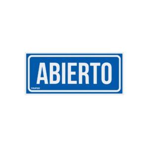 LIN-01.jpg Letrero de señalización ABIERTO/CERRADO 28 x 12 cm 18239