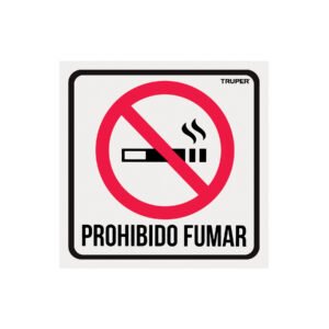 LIN-02.jpg Letrero de señalización NO FUMAR 19 x 19 cm Truper 18293