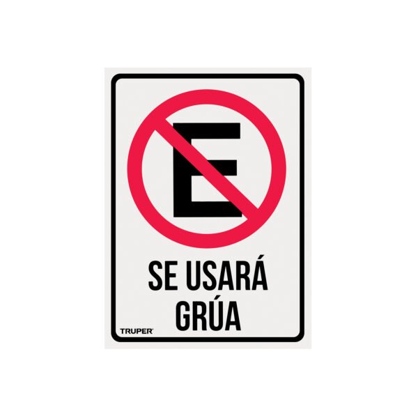 Letrero de señalización NO ESTACIONARSE 25 x 34 cm 18347