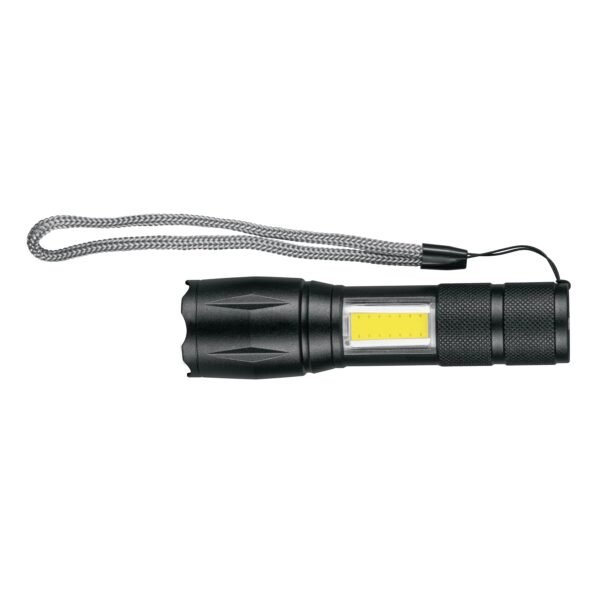 Linterna de 1 LED 270 lm con luz de emergencia recargable 100371