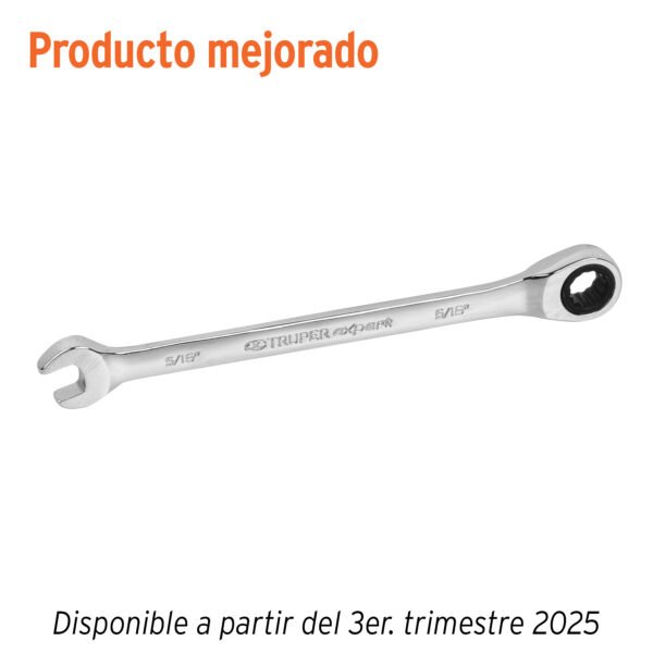 Llave combinada con matraca 5/16 x 135 mm largo Expert 15735