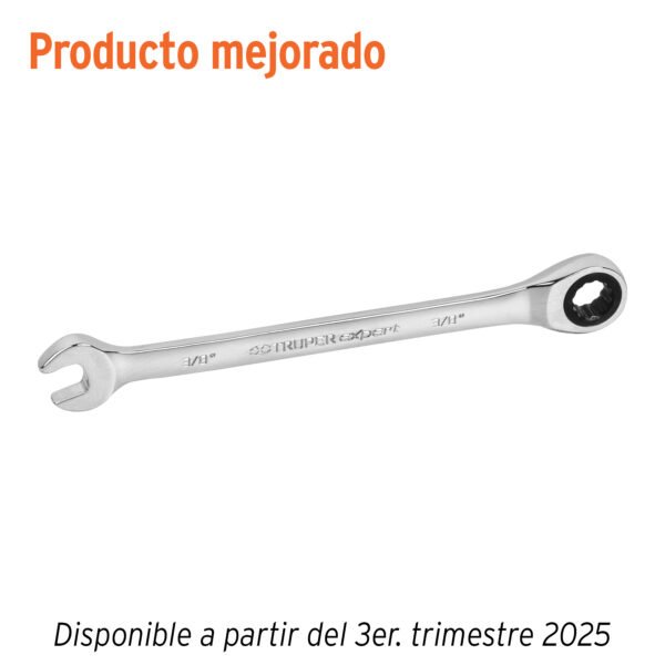 Llave combinada con matraca 3/8 x 153 mm largo Expert 15736