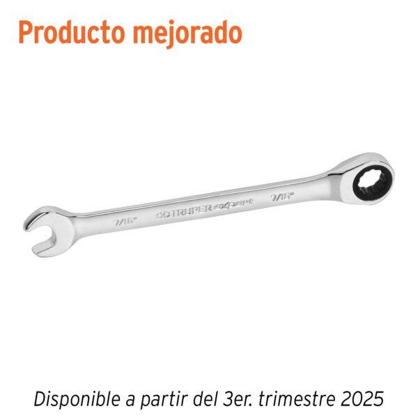 Llave combinada con matraca 7/16 x 160 mm largo Expert 15737