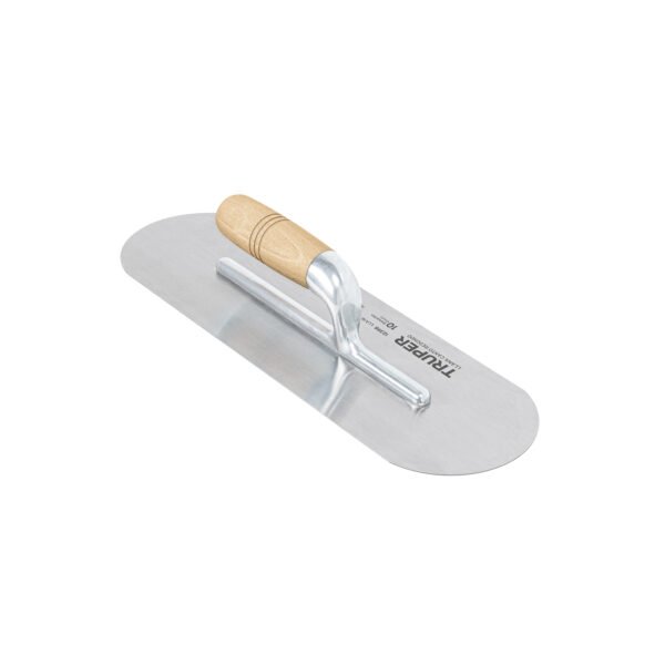 Llana canto redondo 16 x 5 con mango de madera Truper 12398