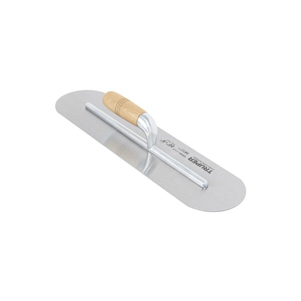 Llana canto redondo 20 x 5 con mango de madera Truper 102680