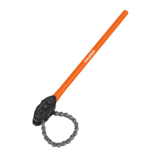 Llave de cadena tipo caimán uso pesado mango de 28 Truper 13140