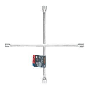 Llave de cruz 18 pulida y cromada TRUPER 15480