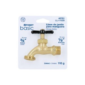 Llave p/manguera de zamac 110gr 1/2 blíster BASIC 40761