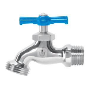 Llave p/manguera de latón cromado 130g 1/2granel FOSET 49084