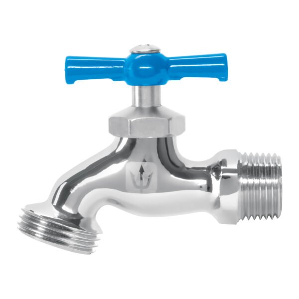 Llave p/manguera de latón cromado 130g 1/2granel FOSET 49084