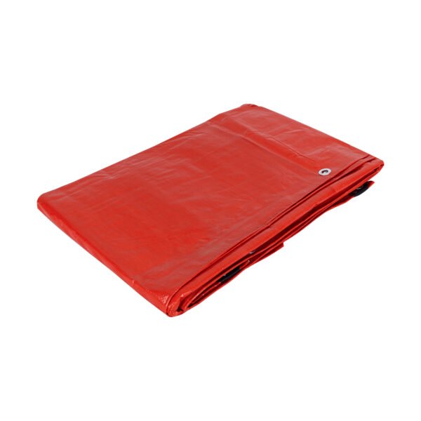 Lona de polietileno 5 x 5 m roja 110 g/m2 PRETUL 26158