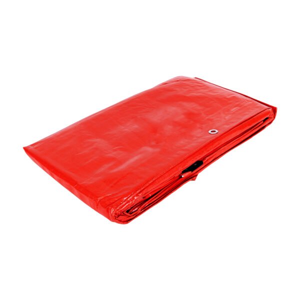 Lona de polietileno 6 x 6 m roja 110 g/m2 PRETUL 26155