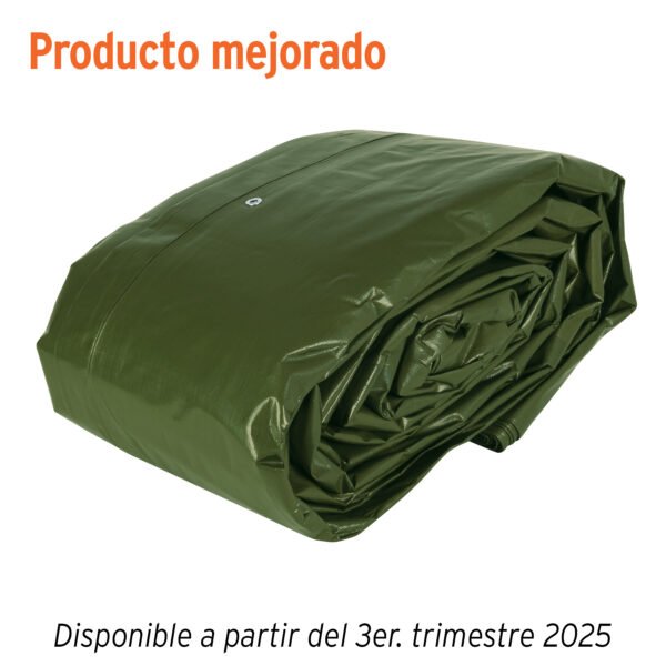 Lona uso rudo 12x17 m verde olivo 240 g/m2 TRUPER EXPERT 16380