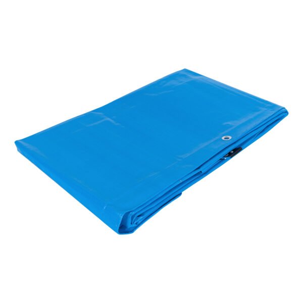 Lona de polietileno reforzada 4 x 4 m azul 180g/m2 TRUPER 102570