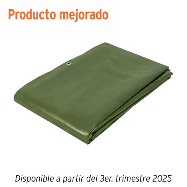 Lona uso rudo 4 x 6 m verde olivo 240 g/m2 TRUPER EXPERT 16376