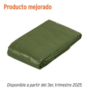 Lona uso rudo 5 x 6 m verde olivo 240 g/m2 TRUPER EXPERT 16377