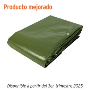 Lona uso rudo 6 x 12 m verde olivo 240 g/m2 TRUPER EXPERT 16379