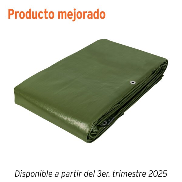 Lona uso rudo 6 x 9 m verde olivo 240 g/m2 TRUPER EXPERT 16378