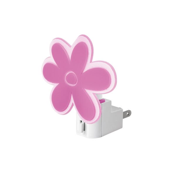 Luz de noche con lámpara E12 flor Volteck 46130