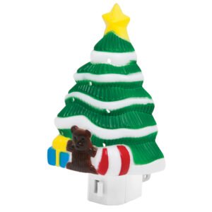 Luz de noche con lámpara E12 pino de navidad Volteck 46137
