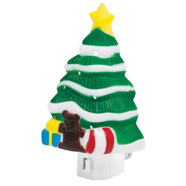 Luz de noche con lámpara E12 pino de navidad Volteck 46137