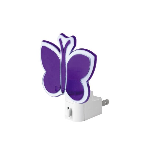 Luz de noche con lámpara E12 mariposa Volteck 46293