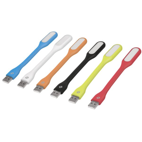 Mini-lámpara flexible de 5 LEDs 1W para puerto USB Volteck 46865