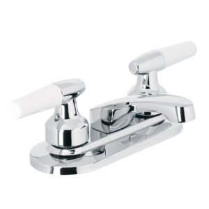 Mezcladora 4 para lavabo nariz larga manerales cono 49203