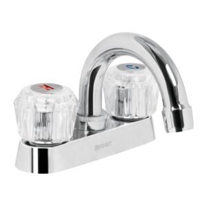 M-050A.jpg Mezcladora 4 para lavabo cuello curvo manerales acrílico 49276