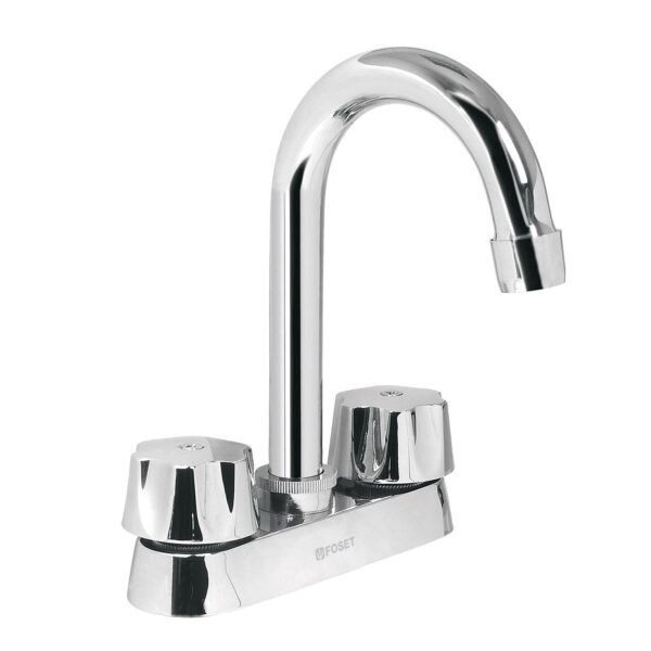 Mezcladora 4 para lavabo cuello bar cartucho cerámico 49275