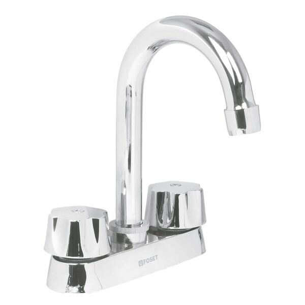 Mezcladora 4 para lavabo cuello bar cartucho compresión 47689