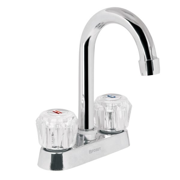Mezcladora 4 para lavabo cuello bar manerales de acrílico 49277