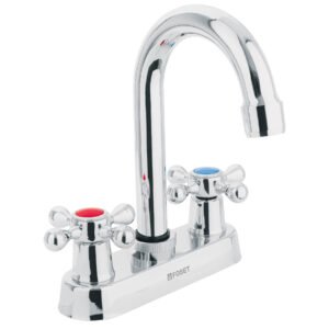 M-060E.jpg Mezcladora 4 para lavabo cuello bar manerales cruceta 47682