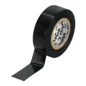 Cinta de aislar de 9 m x 19 mm negra Truper 12501