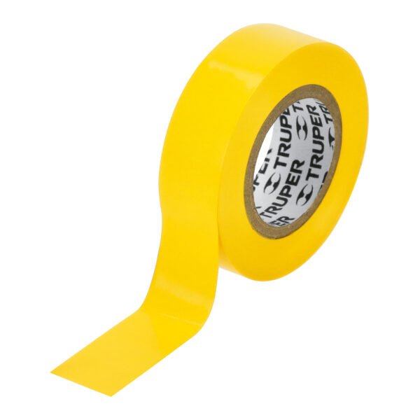 Cinta de aislar de 9 m x 19 mm amarilla Truper 13512