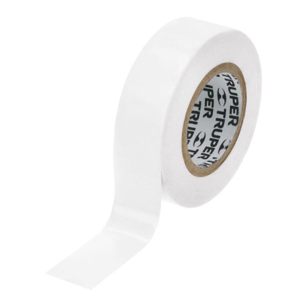 Cinta de aislar de 9 m x 19 mm blanca Truper 13515