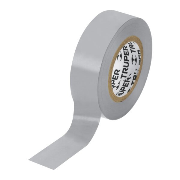 Cinta de aislar de 9 m x 19 mm gris Truper 13516