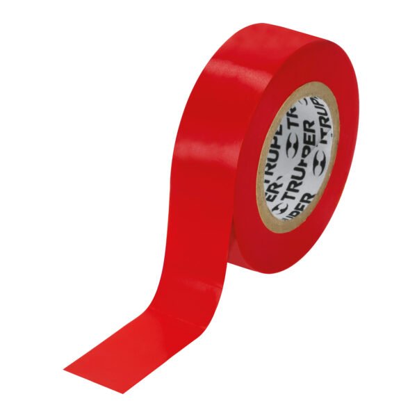 Cinta de aislar de 9 m x 19 mm roja Truper 13513