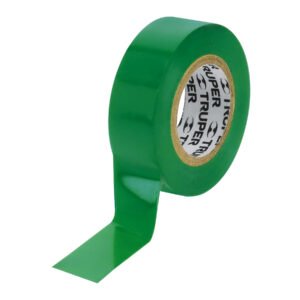Cinta de aislar de 9 m x 19 mm verde Truper 13511